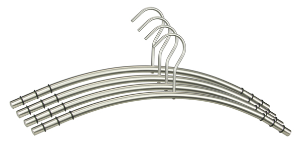 Kleiderbügel-Set aus Edelstahl 4-tlg.
