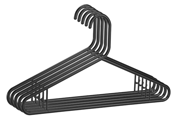 Kleiderbügel-Set 5-tlg. aus Kunststoff