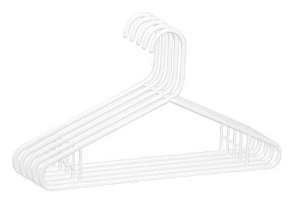 Kleiderbügel-Set 5-tlg. aus Kunststoff