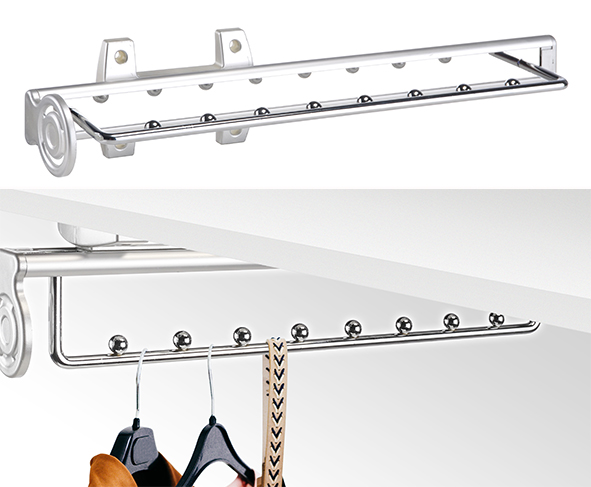 Einbau-Garderobenleiste ausziehbar