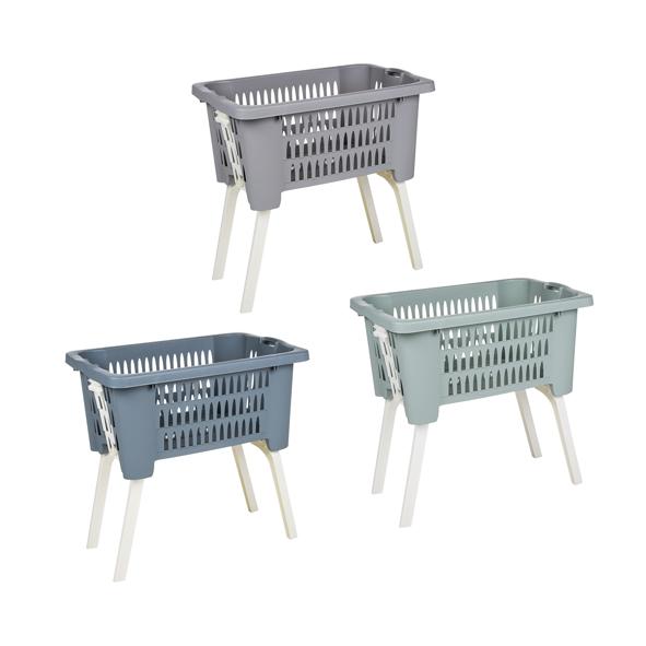 Wäschekorb mit ausklappbaren Beine