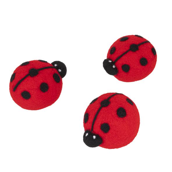 Trockner-Waschball 3er Set, Marienkäfer