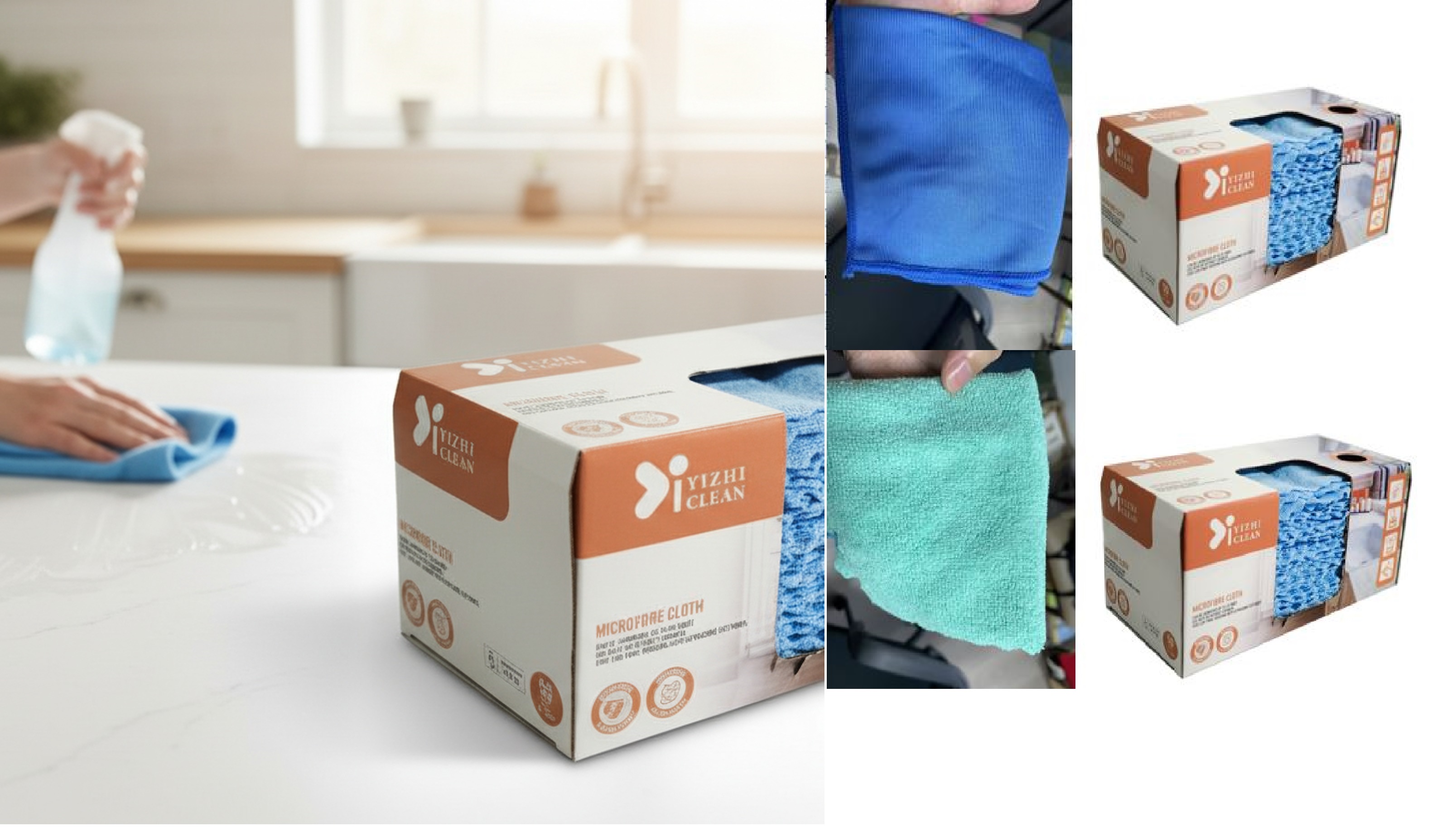 Mischkarton Mikrofasertuch-Spenderbox