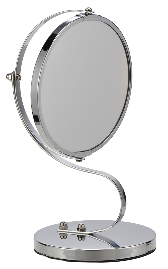 Stand-Spiegel aus verchromten Metall