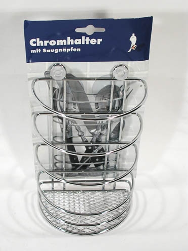 Halterung für Utensilien aus Chrom