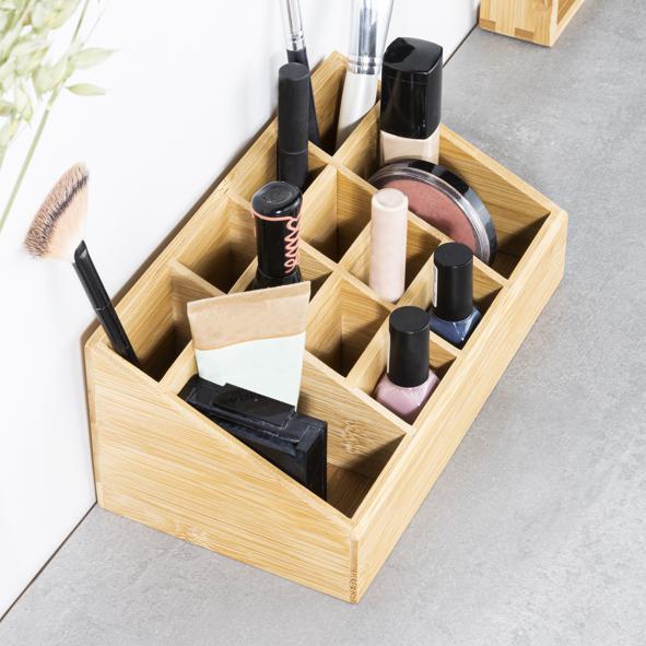 Make-Up Organizer aus Bambus