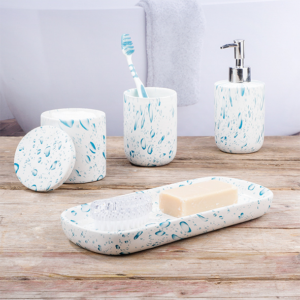 Badezimmer-Set, 4tlg.