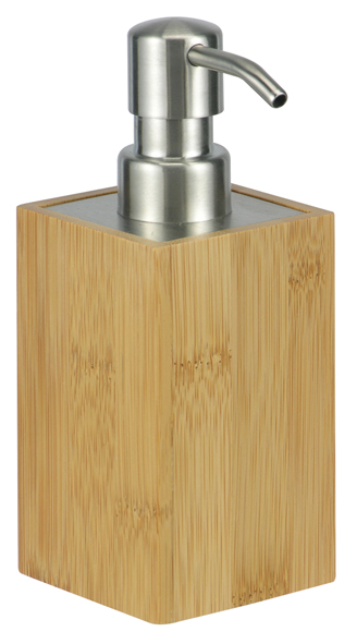 Seifenspender aus Bambus und Edelstahl