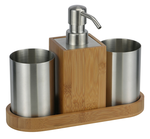 Badezimmer Set aus Bambus und