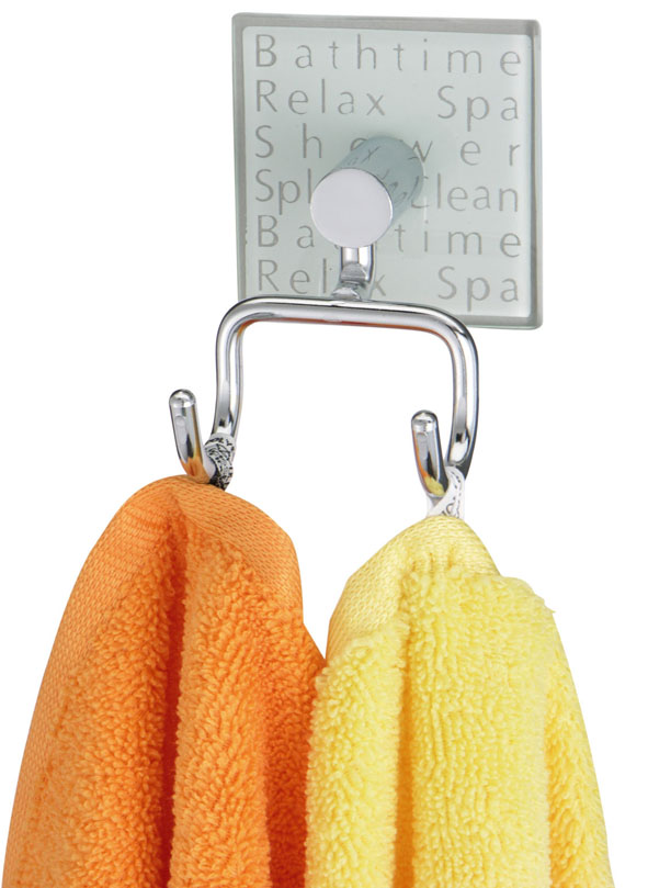 2er Haken Set verchromt mit moderischer