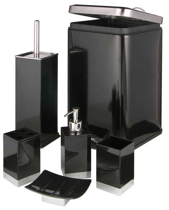 Badezimmer - Set 6 teilig aus Stahl mit