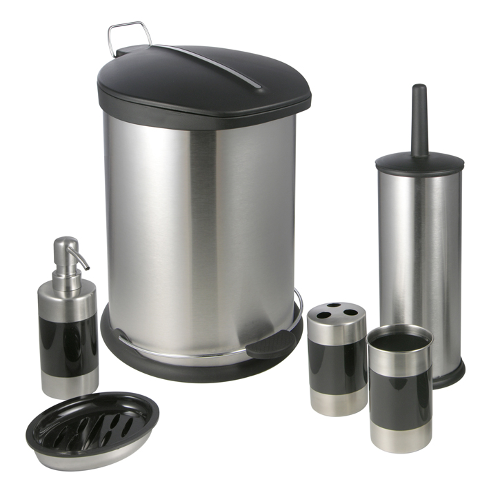 Badezimmer - Set 6 teilig aus Edelstahl