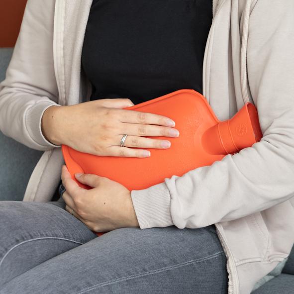 Wärmflasche aus Gummi