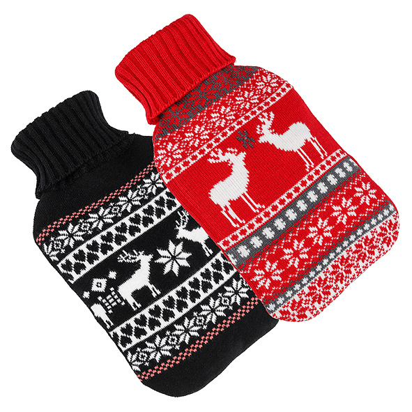 Wärmflasche mit Bezug 2er-Set