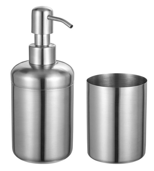Seifenspender und Zahnputzbecher-Set