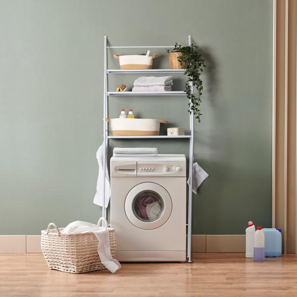 Waschmaschinenregal aus Metall
