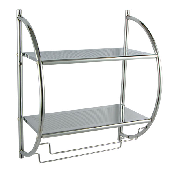 Wandregal mit zwei Ablagen und 2 Hand-