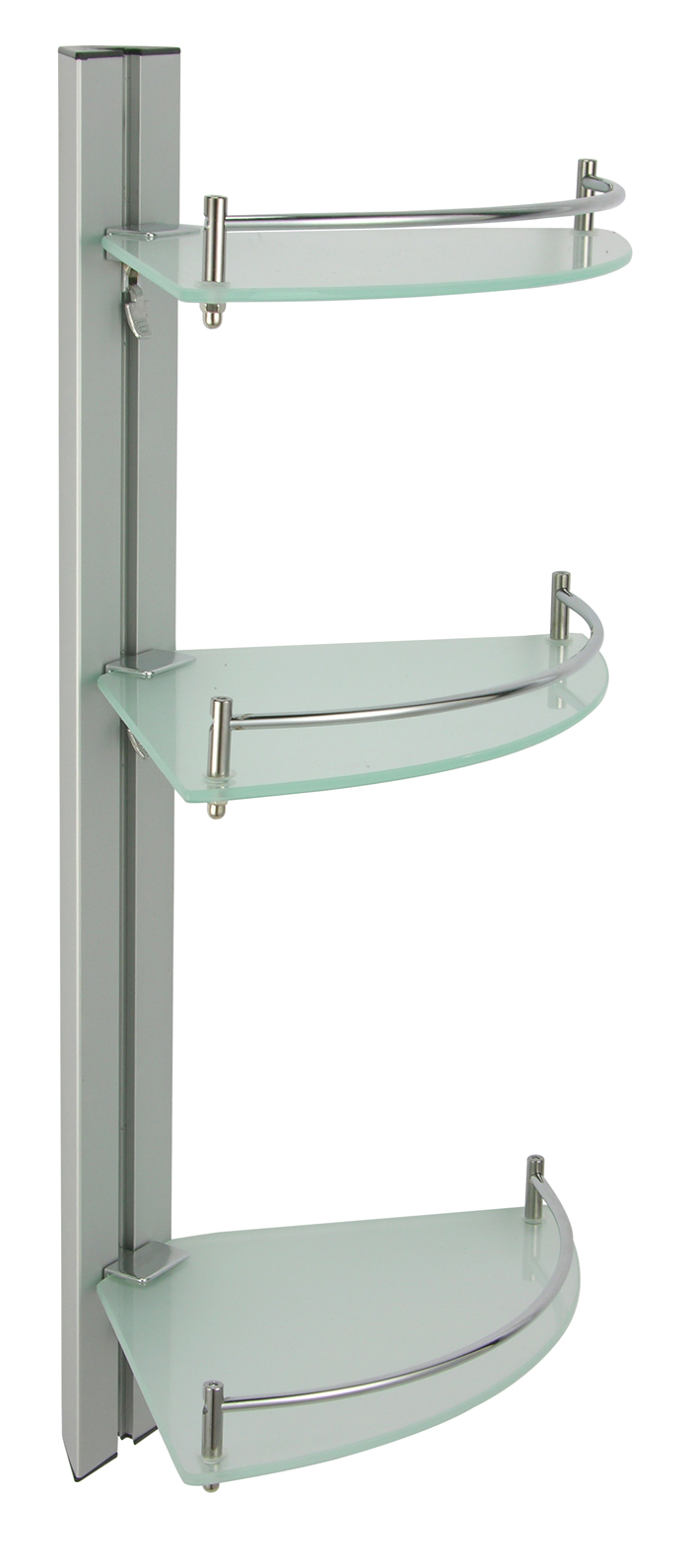 Bad-Eckregal aus Glas