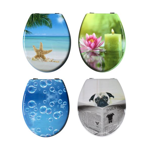 WC-Sitz aus MDF 2-seitig bedruckt