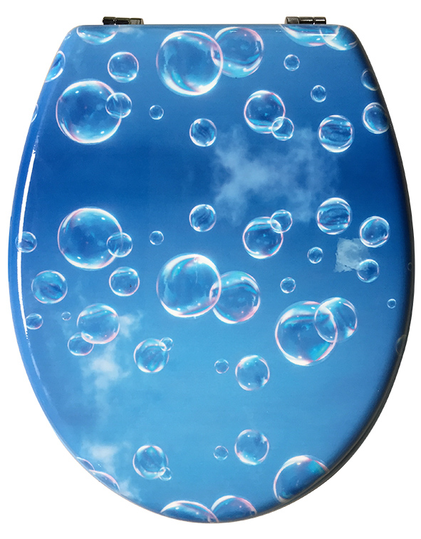 WC-Sitz aus MDF 2-seitig bedruckt