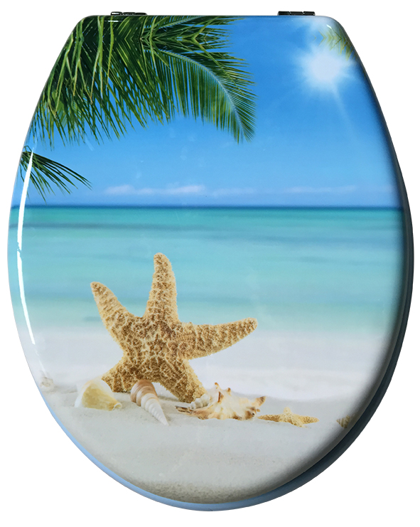 WC-Sitz aus MDF 2-seitig bedruckt