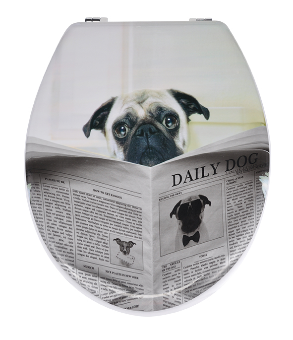 WC-Sitz aus MDF 2-seitig bedruckt