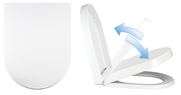 WC - Sitz aus Duroplast mit Absenkautomatik