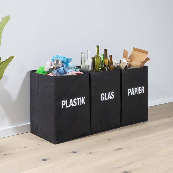 Mülltrennsystem mit 3 Fächern