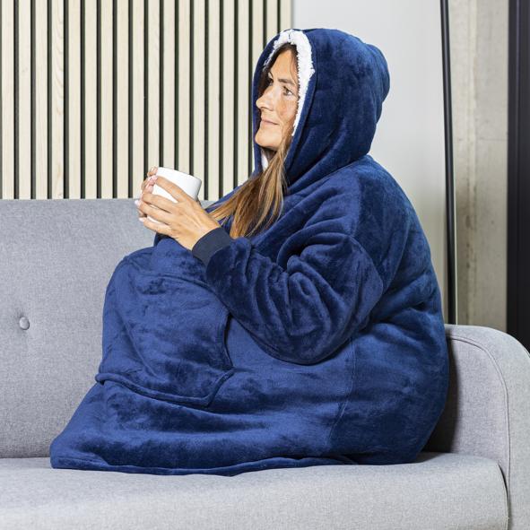 Kapuzendecke mit Ärmeln, Flanelldecke