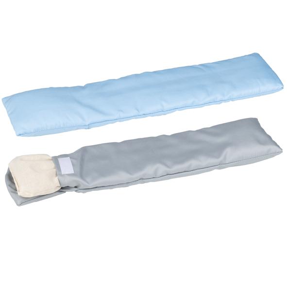 Körnerkissen mit Lavendelduft, in grauem Bezug