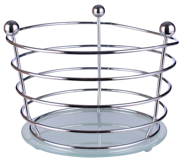 Fruchtkorb; verchromt