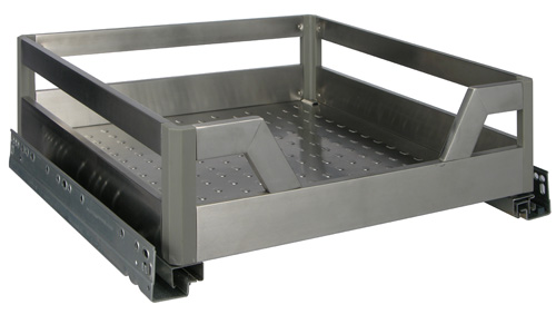 Teleskop-Schublade aus Edelstahl