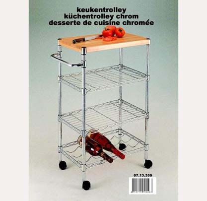 Küchenwagen aus Chrom