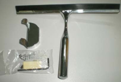 Duschabzieher, verchromt