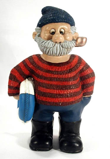 Seemann aus Keramik,