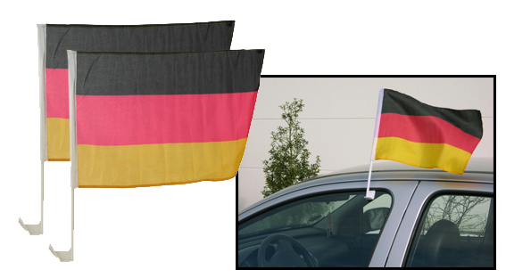 Autofahne Deutschland mit Fenster-