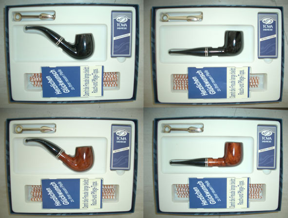 Pfeifen-Set in 4 verschiedenen Modellen