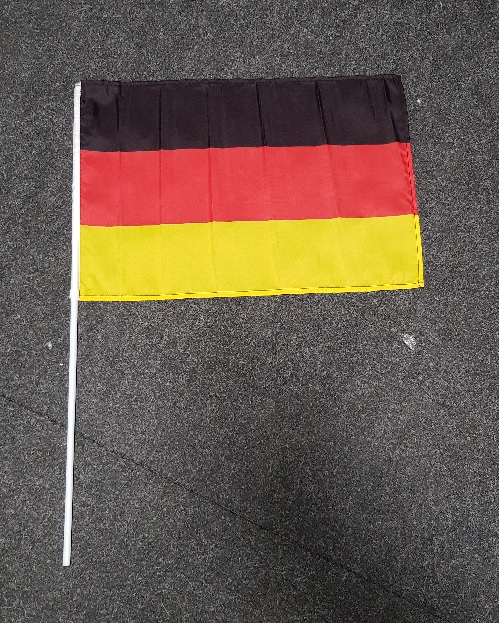 Deutschland-Flagge mit Plastikstab