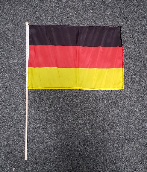 Deutschland-Flagge mit Holzstab