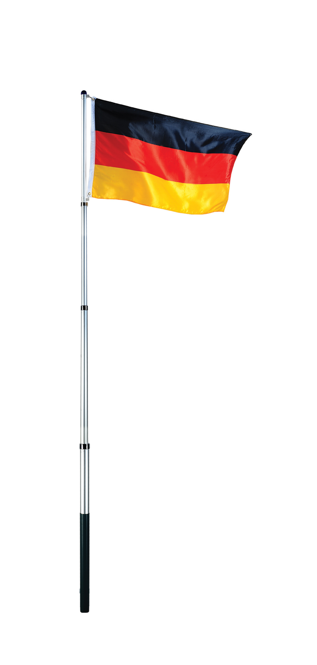 Teleskop Fahnenmast mit Deutschlandfahne 3,8m