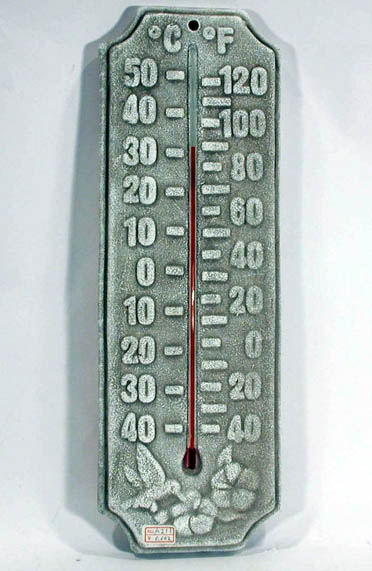 Antikes Terrakotta-Thermometer