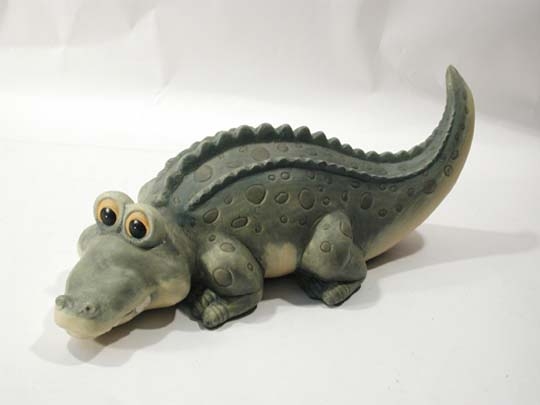 Krokodil in 4 verschiedenen Designs