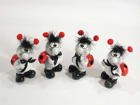 Marienkäfer aus Terrakotta