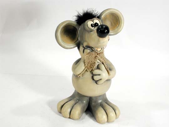 Maus aus Terrakotta