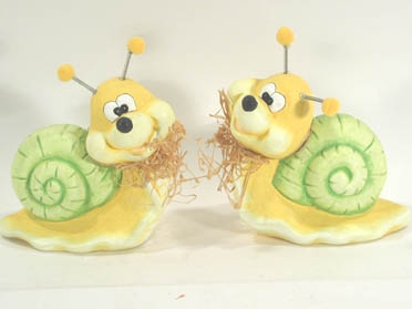 Schnecke aus Terrakotta