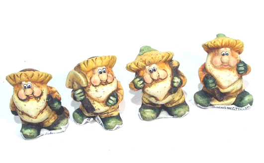 Gartenzwerge aus Terrakotta