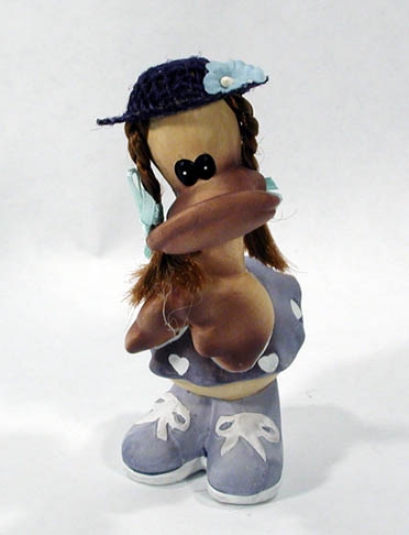 Ente 11 cm, 4 verschiedene Designs