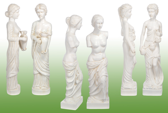 Gartenputten aus Terrakotta