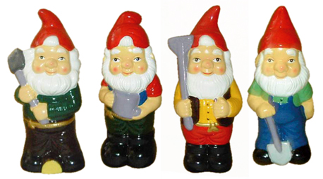 Gartenzwerg aus Keramik 18 cm hoch