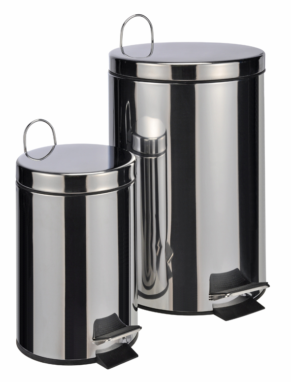 Treteimer-Set aus rostfreiem Edelstahl